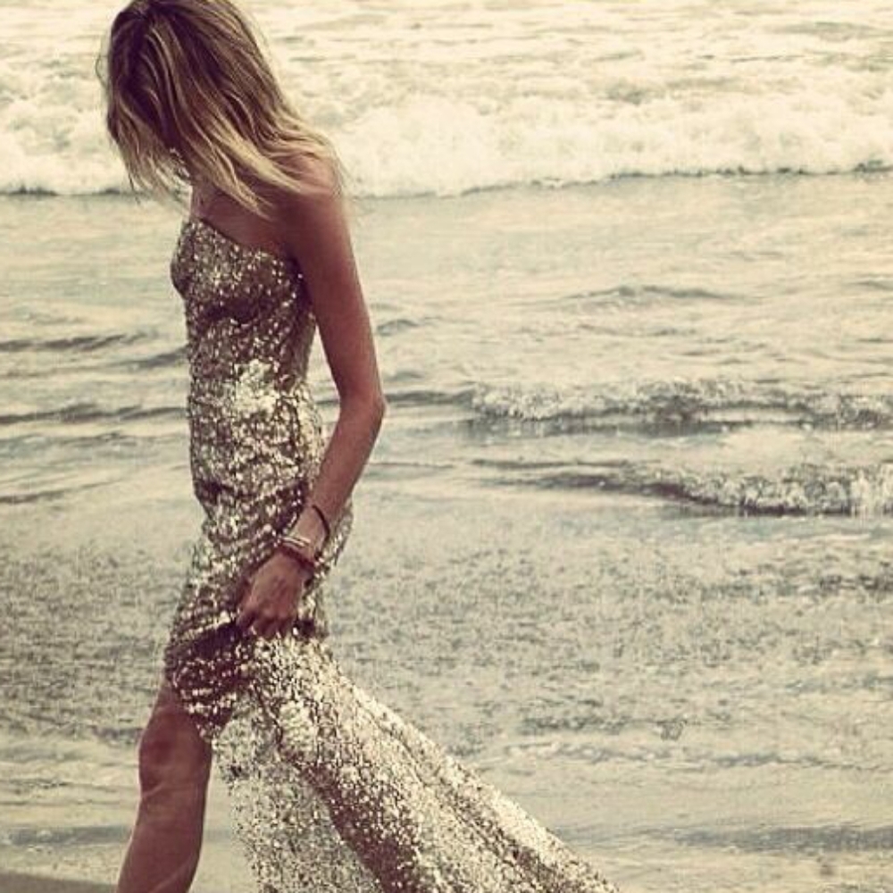 Brand new beach sparkling dress